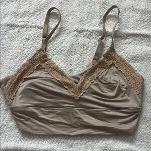 Aerie Tan Lace Bralette